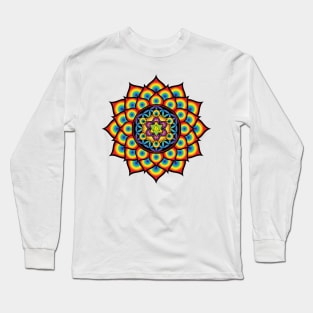 Flower of Life Metatron's Cube Long Sleeve T-Shirt